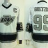 Kings 99 Wayne Gretzky White With C Patch Men Jersey