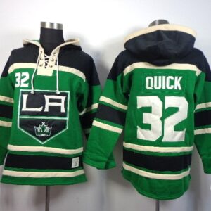 Kings 32 Jonathan Quick Green Men Sweatshirt