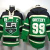 Kings 99 Wayne Gretzky Green With C Patch Men Sweatshirt