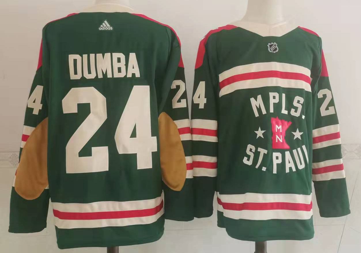 Wild 24 Matt Dumba Green 2022 Winter Classic Men Jersey