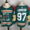 Minnesota Wild 97 Kirill Kaprizov Throwback 2021 New Jersey