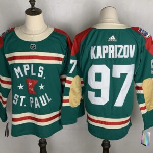 Minnesota Wild 97 Kirill Kaprizov Throwback 2021 New Jersey