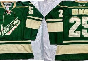 Wild 25 Jonas Brodin Green Men Jersey
