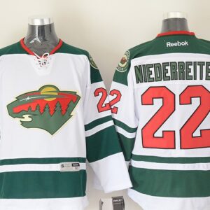 Wild 22 Nino Niederreiter White Men Jersey