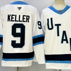 Coyotes 9 KELLER White 2024 New  Men Jersey