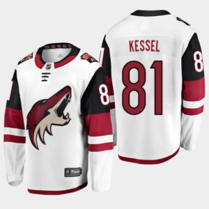 Coyotes 81 Phil Kessel White Men Jersey