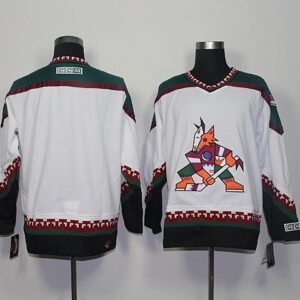 Coyotes Blank White CCM Men Jersey