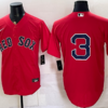 Boston Red Sox 3 Red Men Jersey
