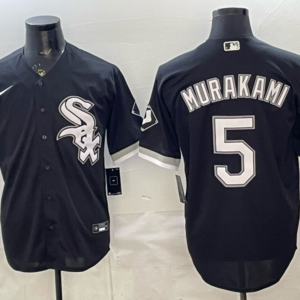 Chicago White Sox 5 Murakami Black Cool Base Men Jersey