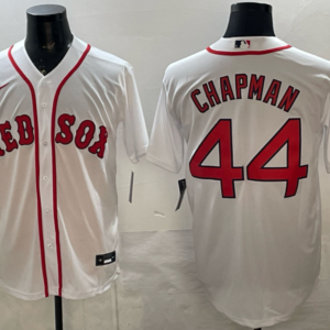 Boston Red Sox 44 Chapman White Cool Base Men Jersey