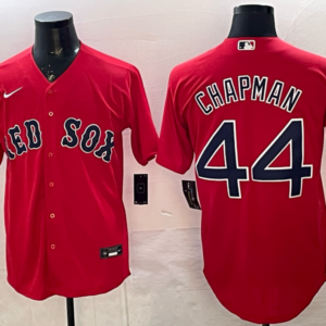 Boston Red Sox 44 Chapman Red Cool Base Men Jersey