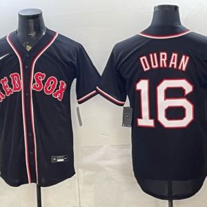 Boston Red Sox 16 Duran 2026 Black Out Cool Base Men Jersey