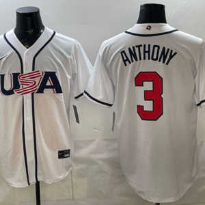 Team USA Red Sox 3 Roman Anthony White 2026 World Cup Cool Base Men Jersey