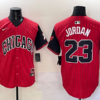 MLB White Sox 23 Michael Jordan Red Black 2025 City Connect Nike Cool Base Men Jersey