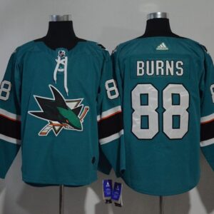 Sharks 88 Brent Burns Teal Men Jersey