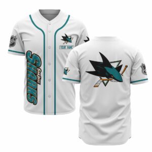 San Jose Sharks Baseball Customized Jersey