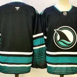 Sharks Blank Black New Men Jersey