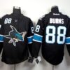 Sharks 88 Burns Black Men Jersey