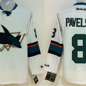 Sharks 8 Joe Pavelski White Male Men Jersey