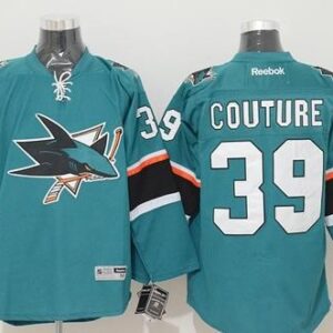 Sharks 39 Logan Couture Teal Men Jersey