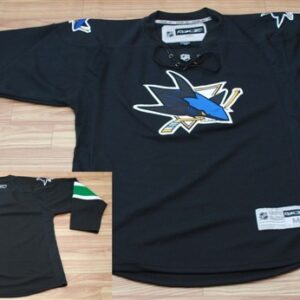 Sharks Blank Black Men Jersey