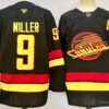 Canucks 9 Miller Black 2024 New  Men Jersey