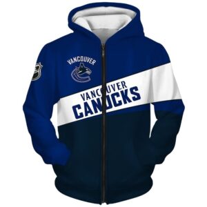 Vancouver Canucks 3D Printed Sports Pullover Hoodies