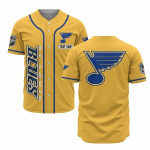 St.Louis Blues Baseball Customized Jersey