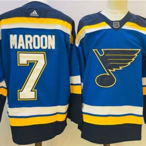 Blues 7 Patrick Maroon Blue Winter Classic Men Jersey