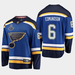 Blues Joel Edmundson 2019 Stanley Cup Champions Home Men Jersey