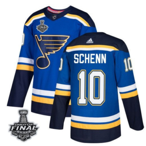 St. Louis Blues 10 Brayden Schenn 2019 Stanley Cup Final Blue Men Jersey