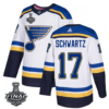 St. Louis Blues 17 Jaden Schwartz 2019 Stanley Cup Final White Men Jersey
