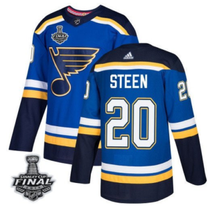St. Louis Blues 20 Alexander Steen 2019 Stanley Cup Final Blue Men Jersey