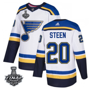 St. Louis Blues 20 Alexander Steen 2019 Stanley Cup Final White Men Jersey