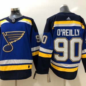 Blues 90 Ryan O'Reilly Blue Men Jersey