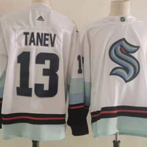 Seattle Kraken 13 TANEV White Men Jersey