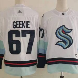 Seattle Kraken 67 Geekie White Men Jersey