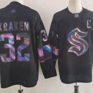 Seattle Kraken 32 Kraken Black Men Jersey