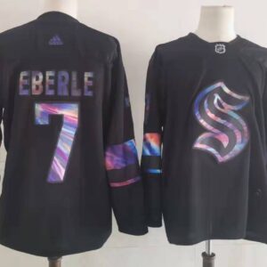 Seattle Kraken 7 Jordan Eberle Black Men Jersey