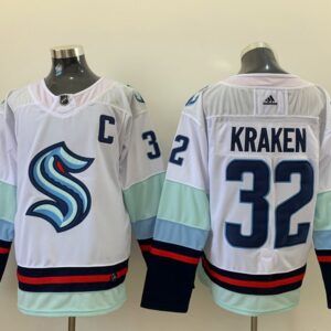 Seattle Kraken 32 Kraken White Men Jersey