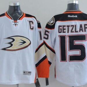 Ducks 15 Ryan Getzlaf White New Road Men Jersey