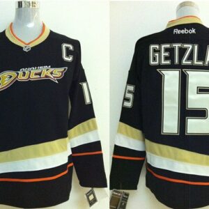 Ducks 15 Ryan Getzlaf Black With C Patch Home Reebok Men Jersey