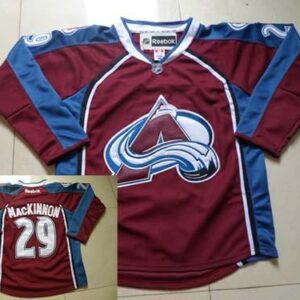 Avalanche 29 Nathan MacKinnon Red Home Men Jersey