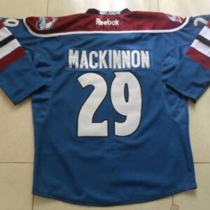 Avalanche 29 Nathan MacKinnon Blue Third Men Jersey