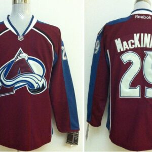 Avalanche 29 Nathan MacKinnon Red Reebok Men Jersey