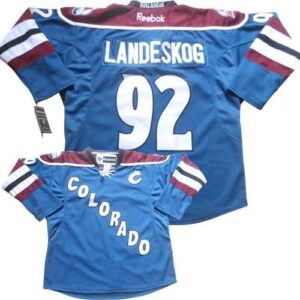 Avalanche 92 Gabriel Landeskog Blue Third Men Jersey
