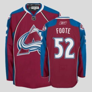 Avalanche 52 Adam Foote Red Men Jersey