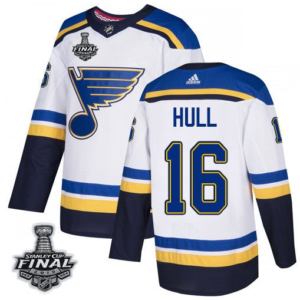 St. Louis Blues  16 Brett Hull 2019 Stanley Cup Final White Men Jersey