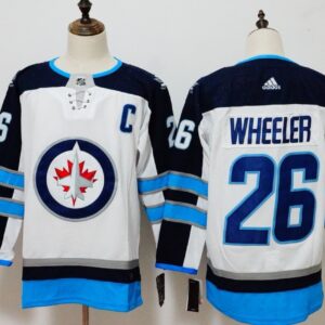 Jets 26 Blake Wheeler White Men Jersey