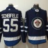 Jets 55 Mark Scheifele Navy Men Jersey